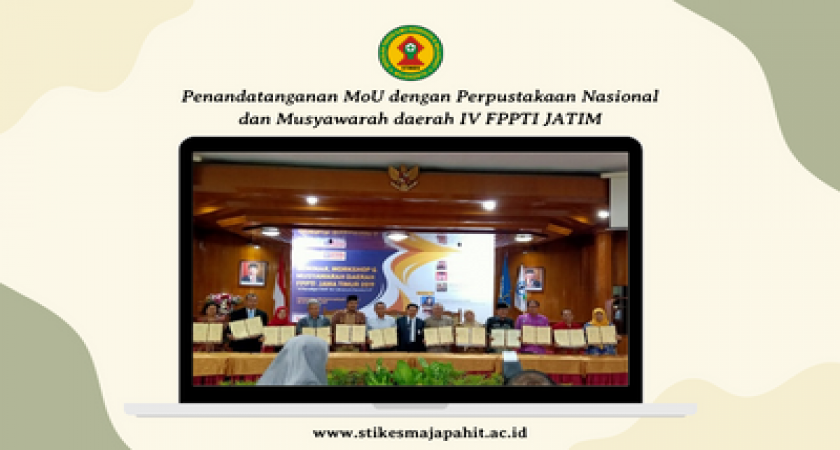 Penandatanganan MoU dengan Perpustakaan Nasional dan Musyawarah daerah IV FPPTI JATIM